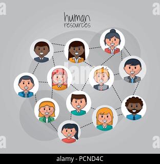 human resources related Stock Vector