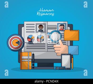 human resources related Stock Vector