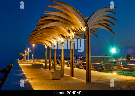 Muelle Levante Pier, Alicante, Spain Stock Photo