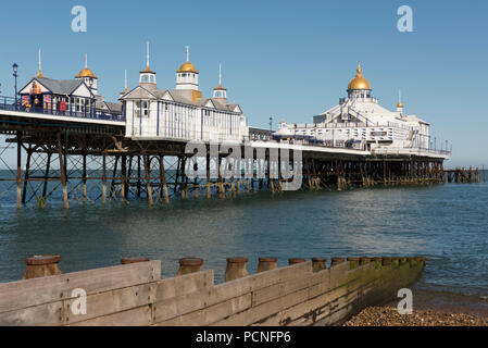 Eastbourne Pier, on the south coast of England in the county of East Sussex Stock Photo