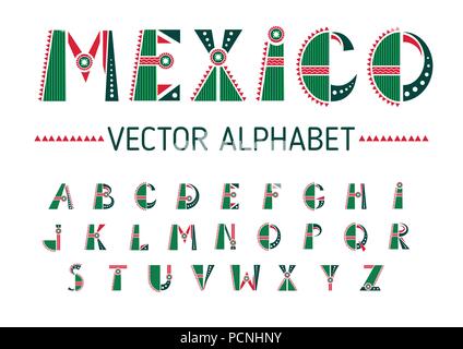 mexican letters old english font illustrator .png