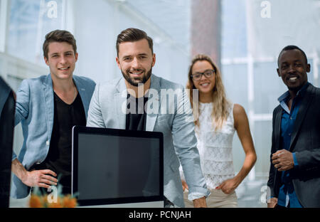 professional business team standing in the office Stock Photo