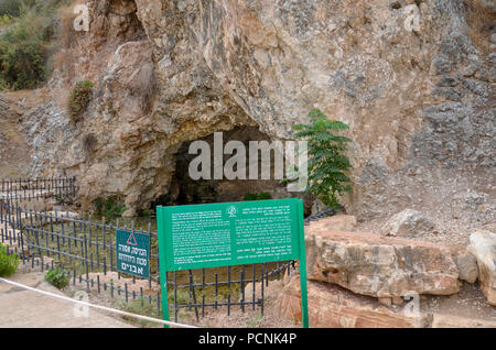 Israel Jezreel Valley The Cave of Gideon at Maayan Harod the Spring of ...