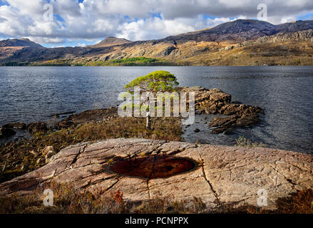 Loch Maree in the NW Scottish Highlands Stock Photo
