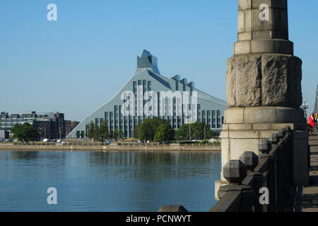 National Library of Latvia, Riga capital city of Latvia, Baltic states  August 2018 Stock Photo