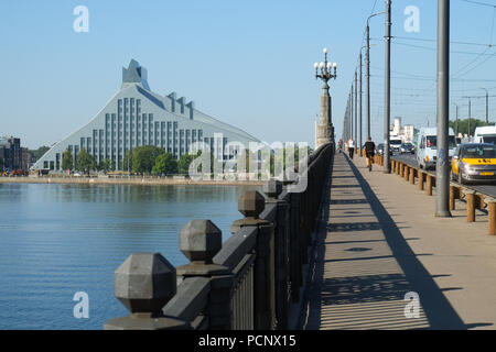 National Library of Latvia, Riga capital city of Latvia, Baltic states  August 2018 Stock Photo