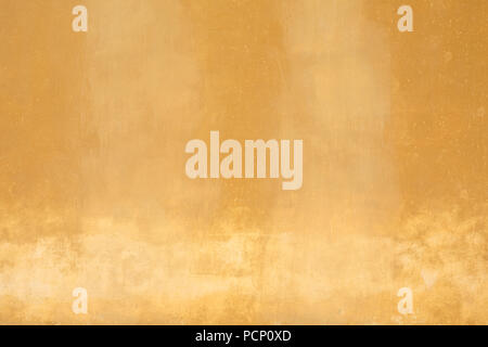 Yellow old faded wall texture background Stock Photo