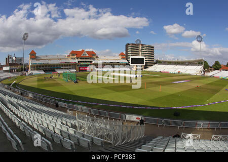 General view of the ground ahead of Notts Outlaws vs Essex Eagles, NatWest T20 Blast Cricket at Trent Bridge on 8th August 2016 Stock Photo