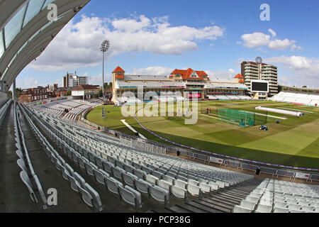 General view of the ground ahead of Notts Outlaws vs Essex Eagles, NatWest T20 Blast Cricket at Trent Bridge on 8th August 2016 Stock Photo