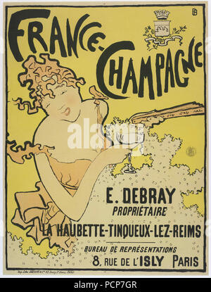 France - Champagne , 1891. Stock Photo