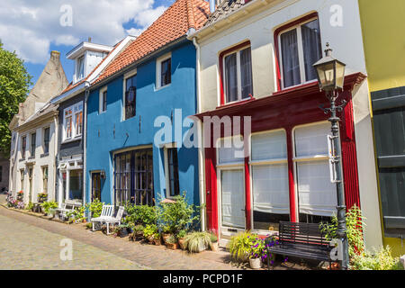 Colorful houses in the historic center of Doesburg, Netherlands Stock Photo