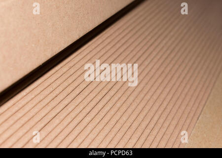 Industrial cardboard corner protection for pallets Stock Photo