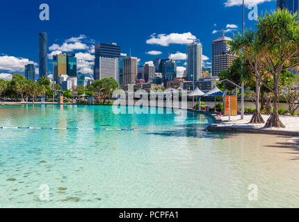 South Bank Parklands are located at South Bank in Brisbane, Queensland,  Australia Stock Photo - Alamy