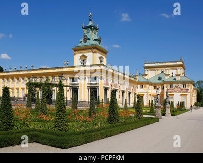 Wilanow Palace in Warsaw, Poland Stock Photo