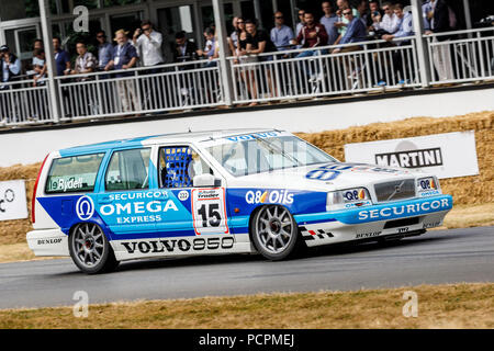 1994 TWR Volvo 850 Estate, originall driven by Jan Lammers, here driven by Greger Petersson at the 2018 Goodwood Festival of Speed, Sussex, UK. Stock Photo