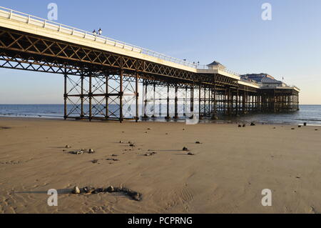 Cromer pier girders and underside, Cromer, Norfolk , UK, Stock Photo