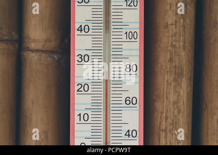 mercury room thermometer, household heat thermometer, temperature rising,  close-up Stock Photo - Alamy