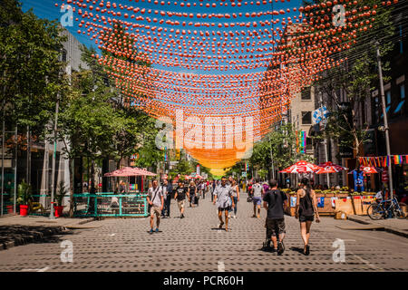 Montreal Gay Village Stock Photo