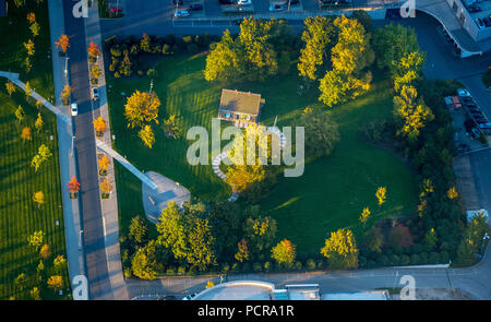 Headquarters Krupp at ThyssenKrupp-Allee, Essen, Ruhr area, North Rhine-Westphalia, Germany Stock Photo