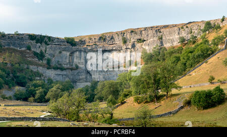 View of the countryside around Malham Cove in the Yorkshire Dales National Park Stock Photo