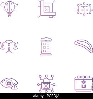 balloon , justice , building , cyber , security ,internet  security , stationary items , Stock Vector