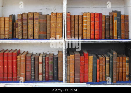 Medieval books in wooden bookcases Stock Photo - Alamy
