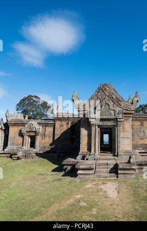 the Khmer Temples of Prsat Preah Vihear north of the town Sra Em in the province of Preah Vihear in Northwest Cambodia.  Cambodia, Sra Em, November, 2 Stock Photo