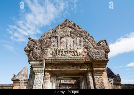 the Khmer Temples of Prsat Preah Vihear north of the town Sra Em in the province of Preah Vihear in Northwest Cambodia.  Cambodia, Sra Em, November, 2 Stock Photo