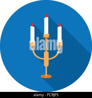 Candlestick lamp icon of vector illustration for web and mobile design Stock Vector