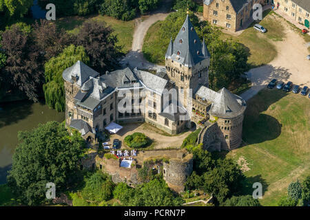 Hülchrath Castle, moated castle, Grevenbroich, Lower Rhine, North Rhine-Westphalia, Germany, Europe Stock Photo