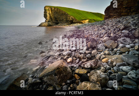 Nash Point at sunrise, South Wales (3) Stock Photo