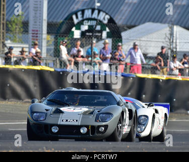 Chris Ward, Ford GT40 MkII, Plateau 5, Grid 5, 1966 - 1971, Le Mans Classic 2018, July 2018, Le Mans, France, circuit racing, Classic, classic cars, C Stock Photo