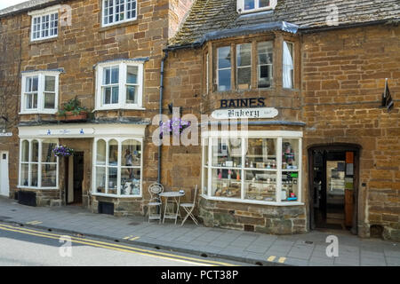 Bakery shop in Uppingham Northamptonshire UK Stock Photo