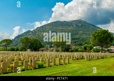 British war Cemetery at Cassino, Italy Stock Photo