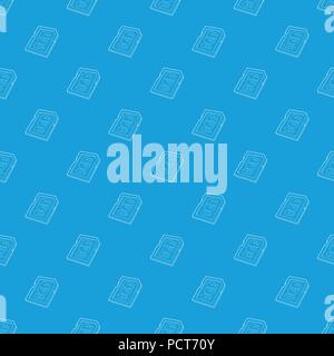 Memory card 8 gb pattern vector seamless blue Stock Vector