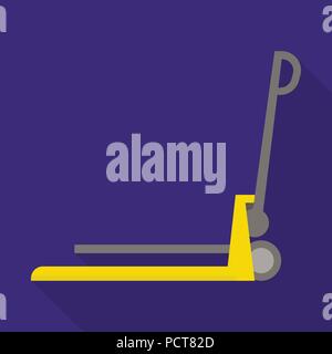 Lift cart icon, flat style Stock Vector