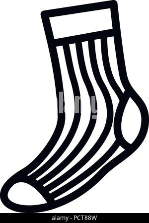 Sport sock icon, simple style Stock Vector
