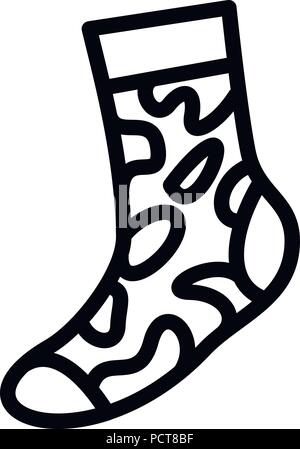 Army sock icon, simple style Stock Vector