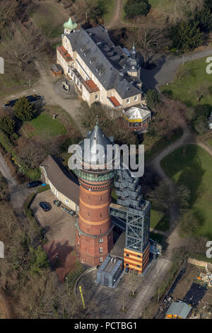 Aquarius Water Museum, former water tower, Styrum Castle, Mülheim an der Ruhr, Ruhr area, North Rhine-Westphalia, Germany Stock Photo