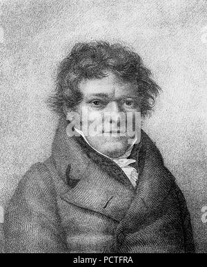 Alois Senefelder Portrait. Stock Photo