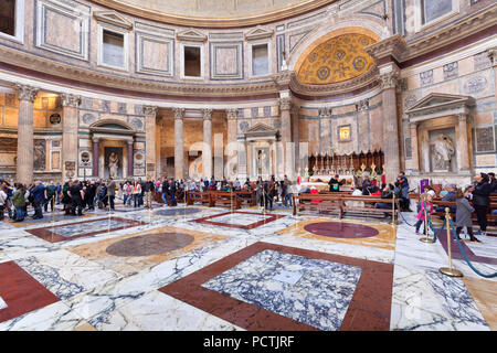 Cupola room in the Pantheon, Rome, Lazio, Italy Stock Photo