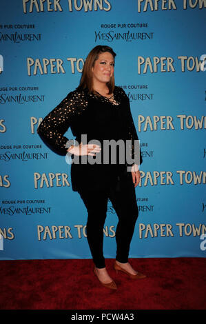 NEW YORK, NY - JULY 21:  Michelle Collins attends the 'Paper Towns' New York premiere at AMC Loews Lincoln Square on July 21, 2015 in New York City.   People:  Michelle Collins  Transmission Ref:  MNC1  Must call if interested Michael Storms Storms Media Group Inc. 305-632-3400 - Cell 305-513-5783 - Fax MikeStorm@aol.com Stock Photo