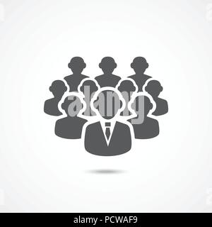 Followers icon on white Stock Vector