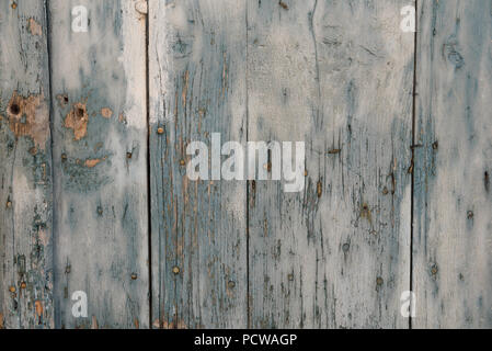 Old and aged blue wooden wall as background or wallpaper Stock Photo