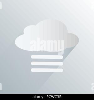 simple fog weather icon Stock Vector
