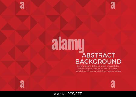 Red color background abstract art Stock Vector
