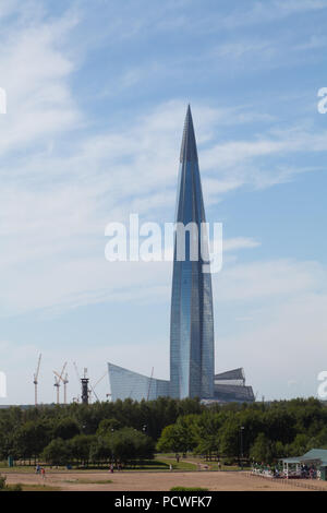 Skyscraper 'Lakhta center' (Gazprom headquarters) in St. Petersburg, Russia. Stock Photo