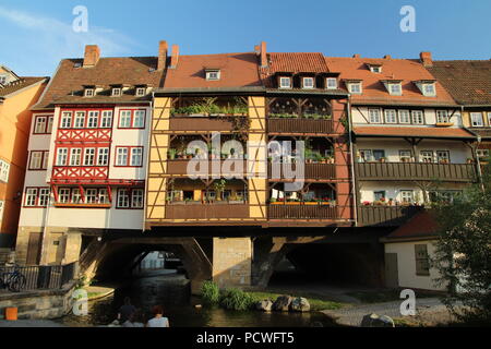 Krämerbrücke. Erfurt. Germany. Stock Photo