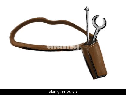 a toolbelt Stock Photo