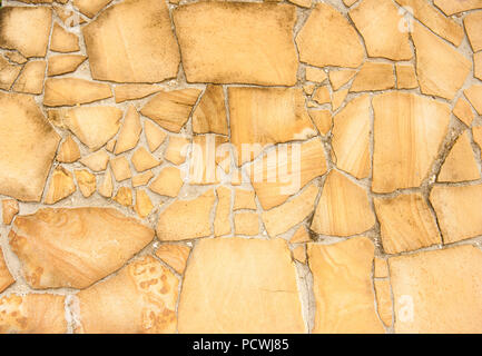 Common tropical floor of broken pieces of sandstone Stock Photo